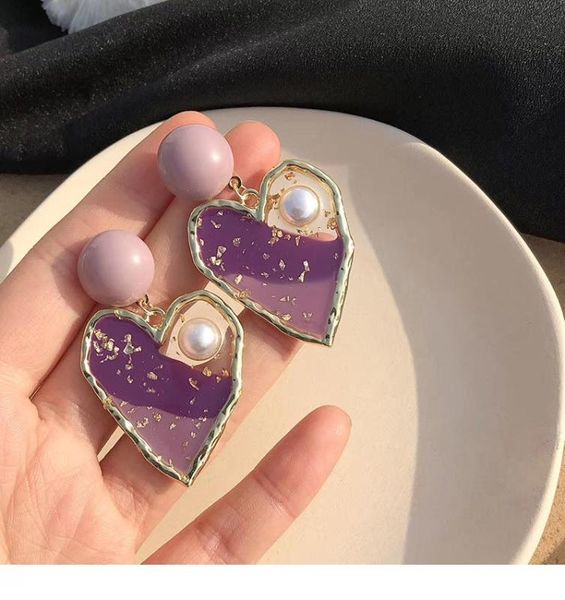 dangle & chandelier yaologe korean heart-shaped earrings sweet romantic purple pink drop 2021 dating vacation selfie girl jewelry, Silver
dangle & chandelier yaologe korean heart-shaped earrings sweet romantic purple pink drop 2021 dating vacation selfie girl jewelry, Silver