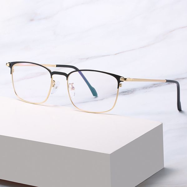 anti blue ray glasses men business style metal glasses frame full rim eyewear myopia spectacles with spring hinges, Black
anti blue ray glasses men business style metal glasses frame full rim eyewear myopia spectacles with spring hinges, Black