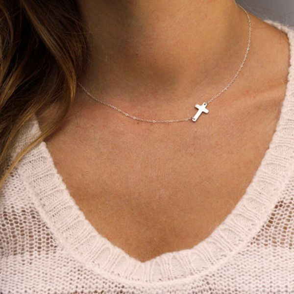 pendant necklaces dainty sideways cross necklace gold simple side gift layered luxe jewelry, Silver
pendant necklaces dainty sideways cross necklace gold simple side gift layered luxe jewelry, Silver
