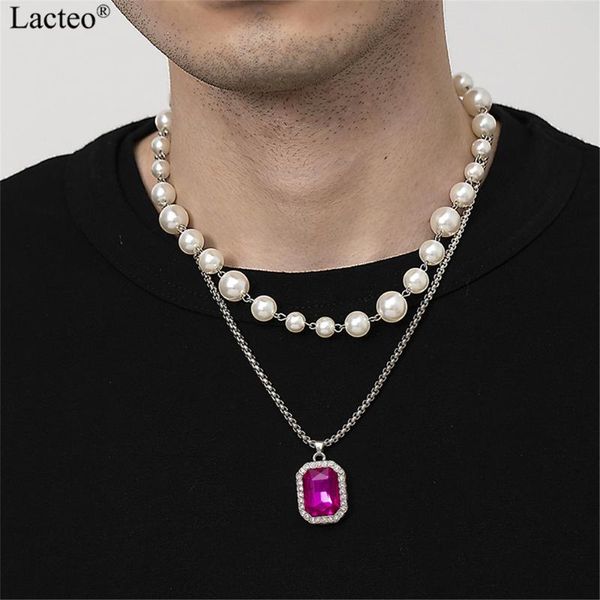 pendant necklaces lacteo vintage imitation pearl chain choker necklace exaggerated big rhinestone stainless steel for women, Silver
pendant necklaces lacteo vintage imitation pearl chain choker necklace exaggerated big rhinestone stainless steel for women, Silver