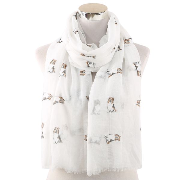 the new fashion in europe and america dog printed animal motifs encryption bask voile scarf shawls scarves, Blue;gray
the new fashion in europe and america dog printed animal motifs encryption bask voile scarf shawls scarves, Blue;gray