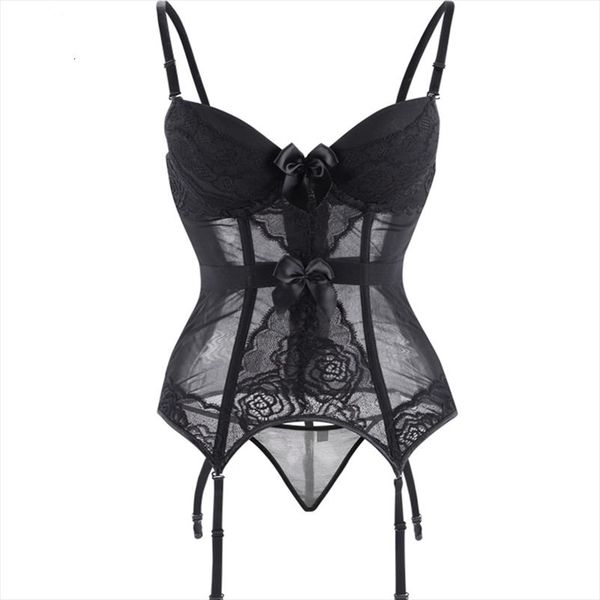 adjustable straps lingerie women underwear transparent lace bra corset padded bustier with suspenders size s 2xl 944, Black;white
adjustable straps lingerie women underwear transparent lace bra corset padded bustier with suspenders size s 2xl 944, Black;white