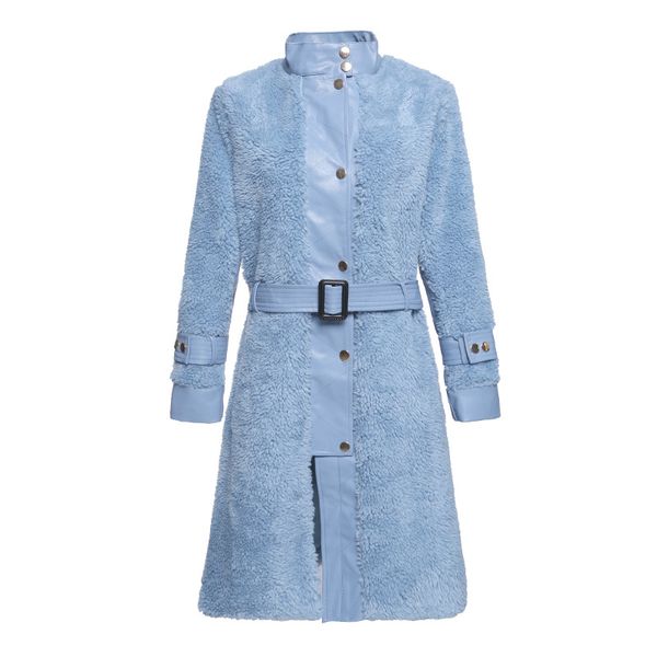 women's fur & faux 2021 autumn and winter sheep shear coat long wool one leather woman jacket with natural color, Black
women's fur & faux 2021 autumn and winter sheep shear coat long wool one leather woman jacket with natural color, Black