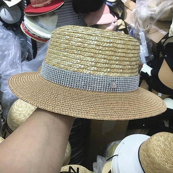 straw hats for women boater hats rhinestone letters flat sun hat ladies elegant beach cap sombreros mujer, Blue;gray
straw hats for women boater hats rhinestone letters flat sun hat ladies elegant beach cap sombreros mujer, Blue;gray