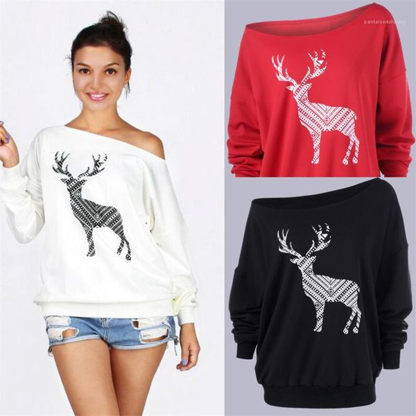 hoodie fashion wapiti pattern printed diagonal collar sweatshirts plus size women clothing autumn winter ladies designer christmas style
hoodie fashion wapiti pattern printed diagonal collar sweatshirts plus size women clothing autumn winter ladies designer christmas style