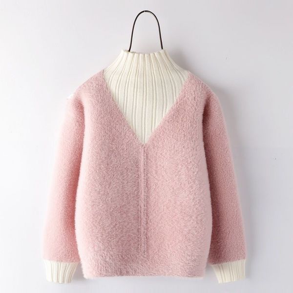 pullover winter girls sweater turtleneck pullovers big kids clothes knitted mink sweaters thickening warm princess children clothing, Blue
pullover winter girls sweater turtleneck pullovers big kids clothes knitted mink sweaters thickening warm princess children clothing, Blue