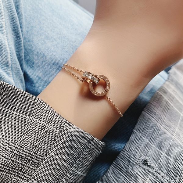 charm bracelets titanium steel rose gold roman numeral bracelet female high sense niche design simple frosty wind net red jewelry, Golden;silver
charm bracelets titanium steel rose gold roman numeral bracelet female high sense niche design simple frosty wind net red jewelry, Golden;silver