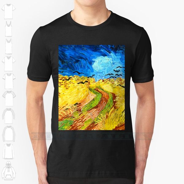 van gogh wheatfield with crows fine art custom design print for men women cotton new cool tee t shirt big size
van gogh wheatfield with crows fine art custom design print for men women cotton new cool tee t shirt big size