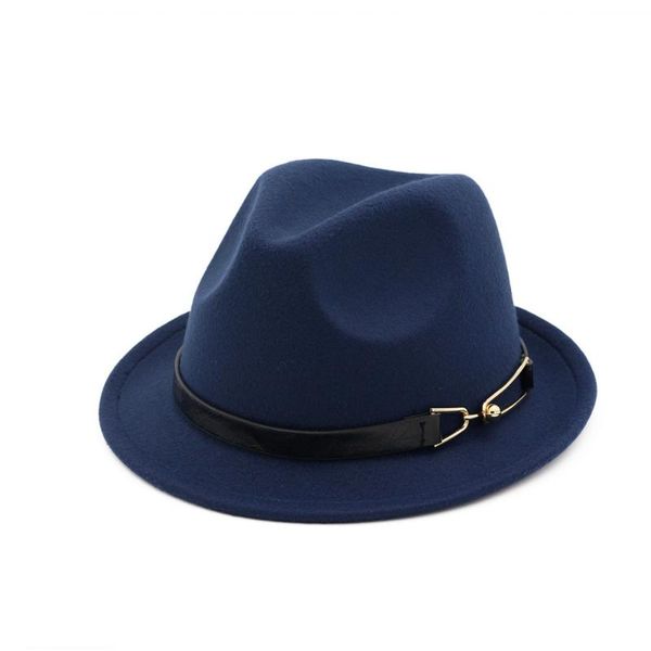 women men fedora hat with leather belt elegant lady party hat panama, Blue;gray
women men fedora hat with leather belt elegant lady party hat panama, Blue;gray
