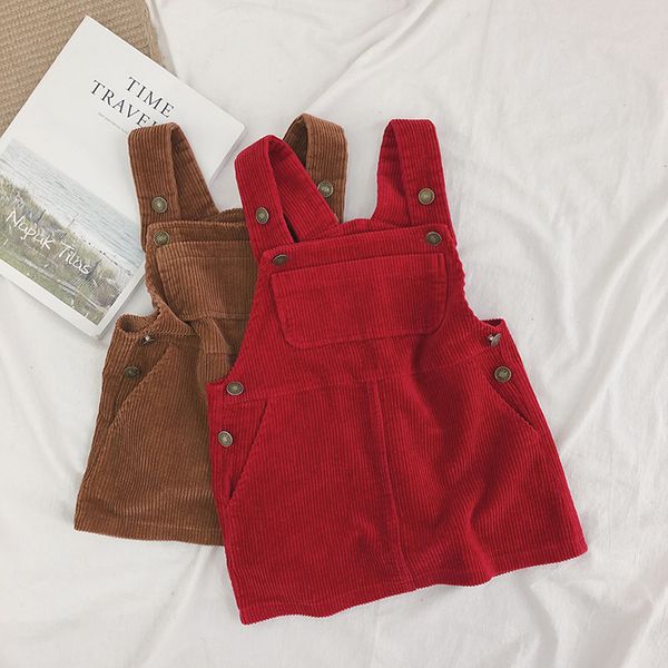 baby girl clothes autumn sundress toddler suspender corduroy straps overalls with pocket bebes clothing kids dresses for girls, Red;yellow
baby girl clothes autumn sundress toddler suspender corduroy straps overalls with pocket bebes clothing kids dresses for girls, Red;yellow