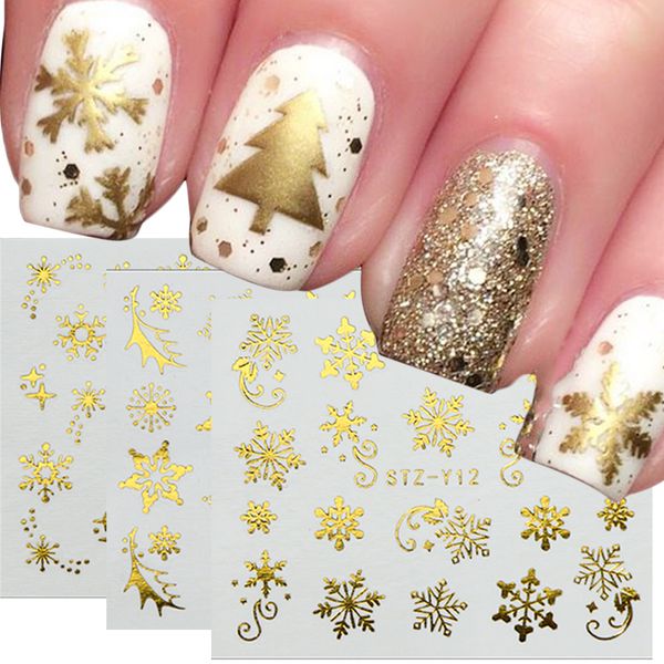 gold silver christmas snowflake nail polish stickers winter nail art decals water transfer manicure accesoires chstz-ya-2, Black
gold silver christmas snowflake nail polish stickers winter nail art decals water transfer manicure accesoires chstz-ya-2, Black