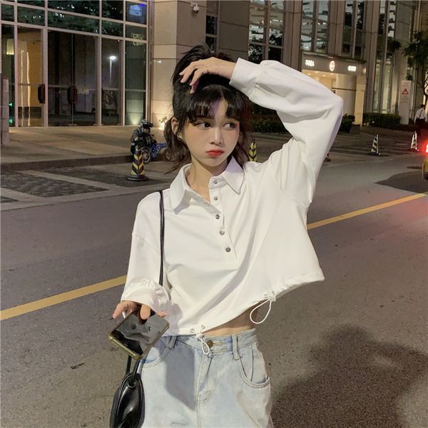 2020 autumn women's lapel sweater long sleeve polo shirt women's outer wear loose all-match short coat jacket short coat dt8ih, Black
2020 autumn women's lapel sweater long sleeve polo shirt women's outer wear loose all-match short coat jacket short coat dt8ih, Black
