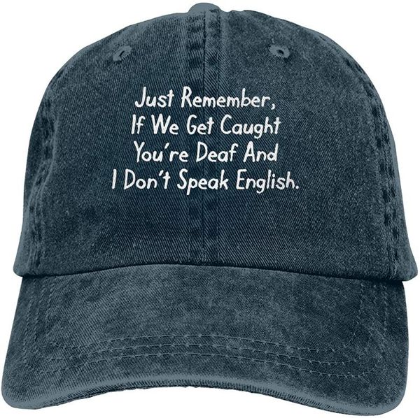 if we get caught you're deaf graphic soft casquette cap vintage adjustable baseball caps, Blue;gray
if we get caught you're deaf graphic soft casquette cap vintage adjustable baseball caps, Blue;gray