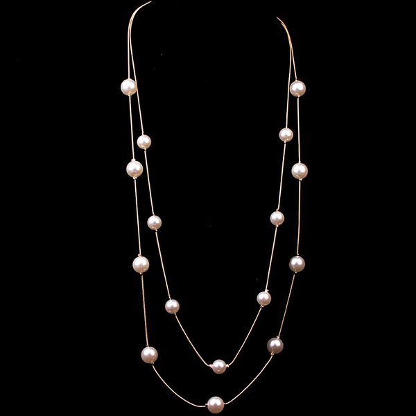 88см моды long gold chain pearl ожерелье для женщин заявление boho свитер кристалл бисер многослойная ожерелье модные ювелирные изделия, Silver
88см моды long gold chain pearl ожерелье для женщин заявление boho свитер кристалл бисер многослойная ожерелье модные ювелирные изделия, Silver
