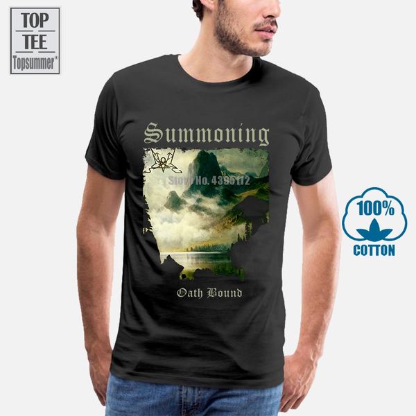 summoning oath bound t shirt s 5xl black metal black 100% cotton