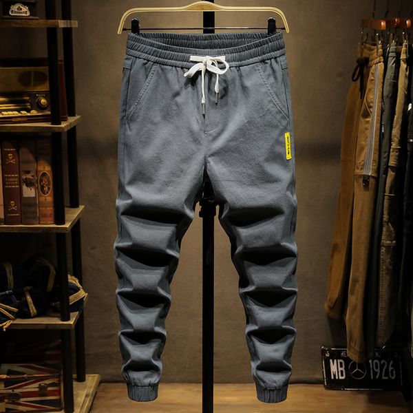 men's pants guapai winter elastic waist draw string beam foot leisure trousers, Black
men's pants guapai winter elastic waist draw string beam foot leisure trousers, Black