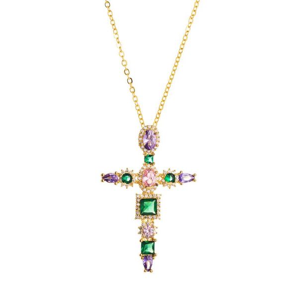 pendant necklaces say hello boho cz copper colorful zircon inlaid cross charms for women vintage jewelry gifts collar k4537, Silver
pendant necklaces say hello boho cz copper colorful zircon inlaid cross charms for women vintage jewelry gifts collar k4537, Silver