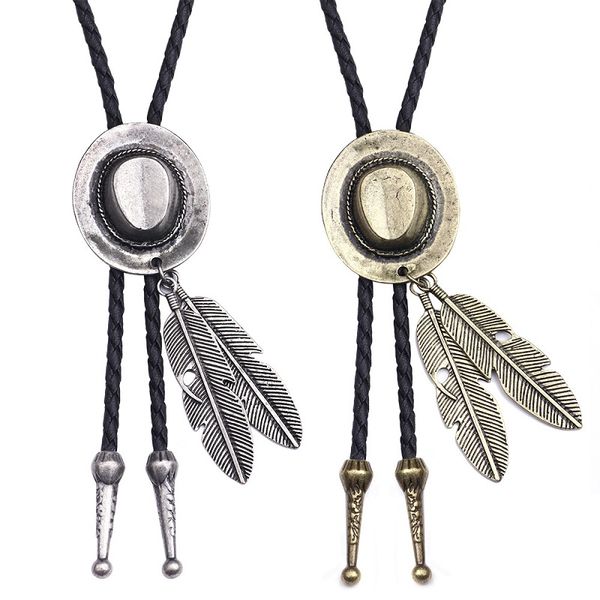 vintage cowboy jazz hat alloy feather men women couples leather rope long necklace sweater chain fashion jewelry, Silver
vintage cowboy jazz hat alloy feather men women couples leather rope long necklace sweater chain fashion jewelry, Silver