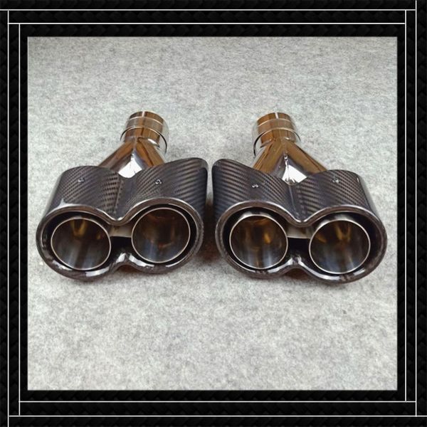 1 pair the new y model glossy black carbon fiber muffler tip fit for all cars stainless steel end tips
1 pair the new y model glossy black carbon fiber muffler tip fit for all cars stainless steel end tips