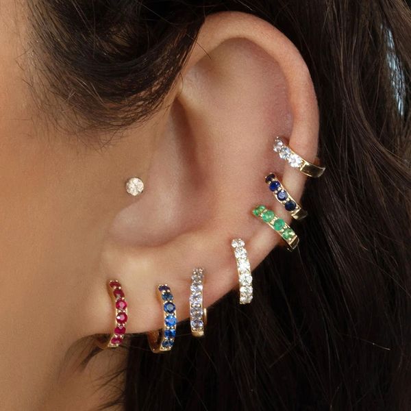 2020 silver color earrings sparkling single row zircon hoop earrings for women brincos oorbellen pendientes simple round jewelry, Golden;silver
2020 silver color earrings sparkling single row zircon hoop earrings for women brincos oorbellen pendientes simple round jewelry, Golden;silver
