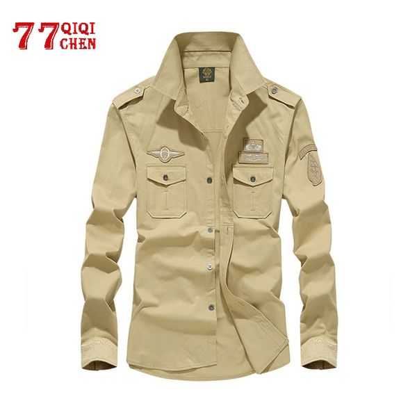 shirt mens 100% cotton army long sleeve solid badge pocket shirts slim tactical air-force male shirt chemise homme 6xl, White;black
shirt mens 100% cotton army long sleeve solid badge pocket shirts slim tactical air-force male shirt chemise homme 6xl, White;black