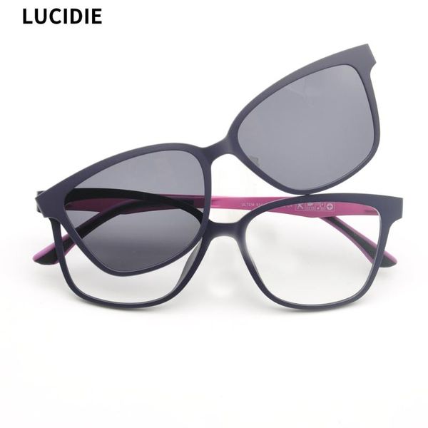lucidie 2020 spring new women eyeglasses frames dual purpose optical glasses magnetic clip sunglasses polarized driving eyewear, White;black
lucidie 2020 spring new women eyeglasses frames dual purpose optical glasses magnetic clip sunglasses polarized driving eyewear, White;black