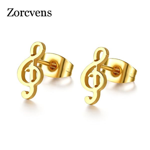 zorcvens new music note earrings gold-color stud earrings stainless steel for women jewelry, Golden;silver
zorcvens new music note earrings gold-color stud earrings stainless steel for women jewelry, Golden;silver