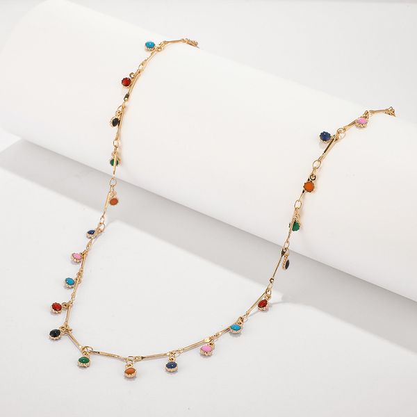chokers fashion gold necklace for women charming colorful stone chain chockers handmade party jewelry wholesale, Golden;silver
chokers fashion gold necklace for women charming colorful stone chain chockers handmade party jewelry wholesale, Golden;silver