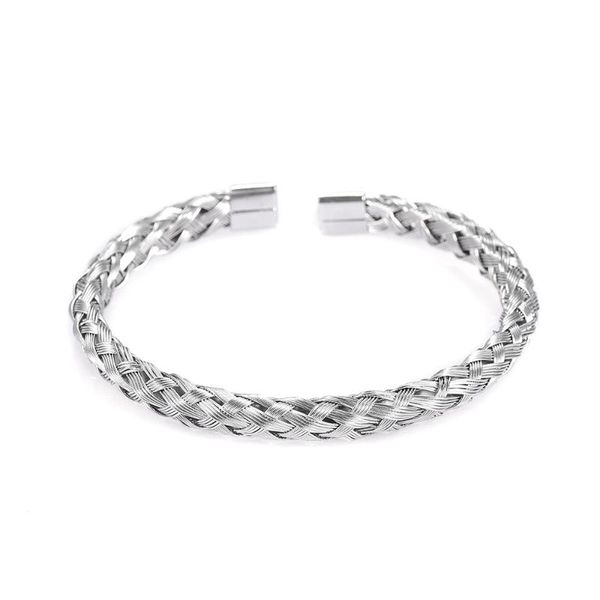 cuff weave wire bangle memorial womens bangle stainless steel exquisite open bangles pulseira feminina for women new fashion, Black
cuff weave wire bangle memorial womens bangle stainless steel exquisite open bangles pulseira feminina for women new fashion, Black