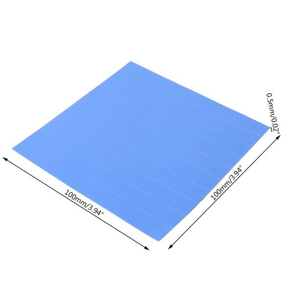 100mmx100mmx0.5mm 1sheet/100pcs thermal pad gpu cpu heatsink cooling conductive silicone pad r9ja
100mmx100mmx0.5mm 1sheet/100pcs thermal pad gpu cpu heatsink cooling conductive silicone pad r9ja