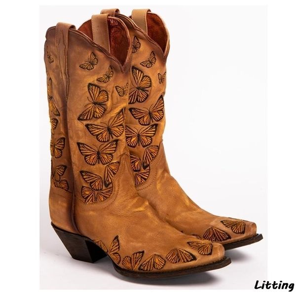 женская деревенское вышитые бабочки пастушка сапоги western boots женщин ретро колено высокие ручной работы кожа ковбой загрузки, Black
женская деревенское вышитые бабочки пастушка сапоги western boots женщин ретро колено высокие ручной работы кожа ковбой загрузки, Black