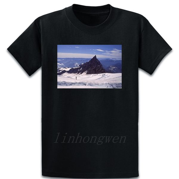 climber on mt rainier t shirt spring autumn pictures over size s-5xl outfit crazy cotton funny casual designs shirt