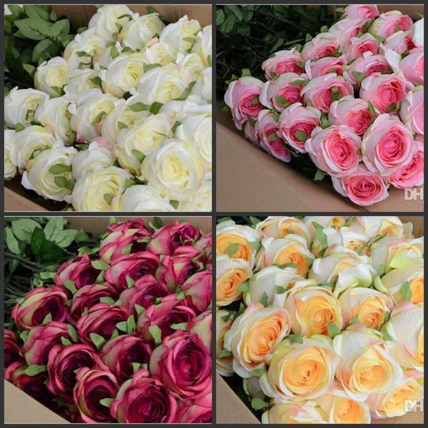 24" (60cm) length upscale artificial silk rose flower carft ornament for home display wedding decoration 20pcs/lot
24" (60cm) length upscale artificial silk rose flower carft ornament for home display wedding decoration 20pcs/lot