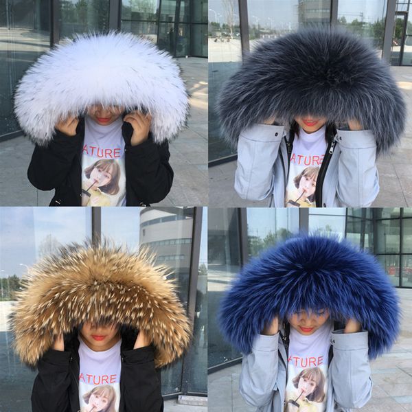 width 24cm large size real raccoon fur collar women winter parka hooded coat fur collar warm scarf, Blue;gray
width 24cm large size real raccoon fur collar women winter parka hooded coat fur collar warm scarf, Blue;gray