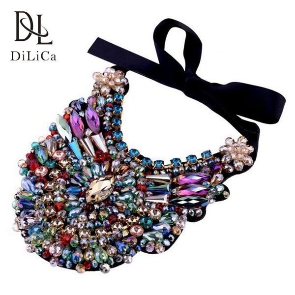 chokers dilica gorgeous women necklace handmade rhinestone crystal charms choker necklaces female bib statement kolye colar, Golden;silver
chokers dilica gorgeous women necklace handmade rhinestone crystal charms choker necklaces female bib statement kolye colar, Golden;silver