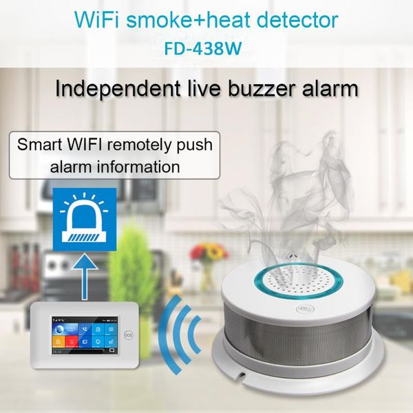 wifi smoke + тепловой извещатель независимый сигнал беспроводной пожарной охраны дыма датчик главная безопасности противопожарное оборудован, Black;white
wifi smoke + тепловой извещатель независимый сигнал беспроводной пожарной охраны дыма датчик главная безопасности противопожарное оборудован, Black;white