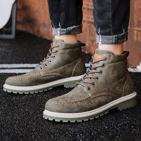 boots men fashion solid color ankle casual pu leather comfortable flat lightweight running sports sneakers 2021, Black
boots men fashion solid color ankle casual pu leather comfortable flat lightweight running sports sneakers 2021, Black