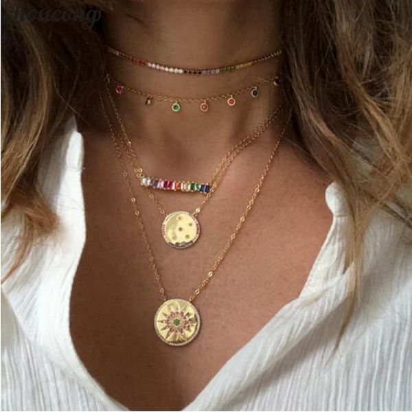 choucong gorgeous stunning necklace luxury women multi cz chain gold color geometric choker statement fashion necklaces, Silver
choucong gorgeous stunning necklace luxury women multi cz chain gold color geometric choker statement fashion necklaces, Silver