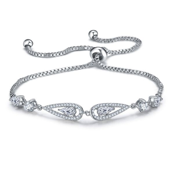 adjustable chain bracelets for women water drop cubic zirconia rose color bracelet wedding jewelry valentines day gift, Black
adjustable chain bracelets for women water drop cubic zirconia rose color bracelet wedding jewelry valentines day gift, Black