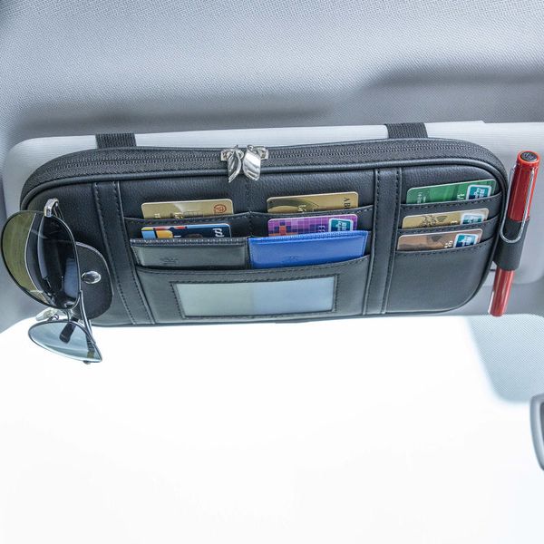 car glasses holder multifunctional car storage bag sun visor cover card holder driver's accessories for interior auto
car glasses holder multifunctional car storage bag sun visor cover card holder driver's accessories for interior auto