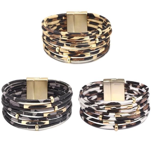 fashion alloy tube beads leopard bracelet multi layer leather bangle wide wrap cuff bracelets charm statement jewelry, Golden;silver
fashion alloy tube beads leopard bracelet multi layer leather bangle wide wrap cuff bracelets charm statement jewelry, Golden;silver