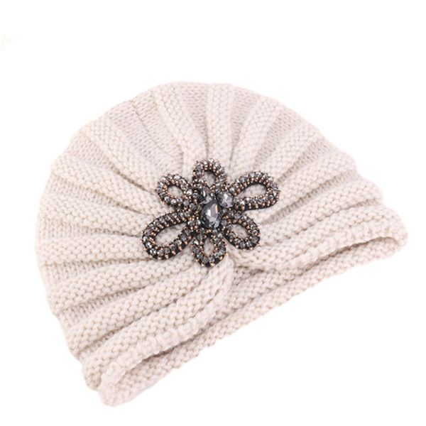 beanie/skull caps the solid color turban cap 3 colors knitting crystal flower winter hat for women 76, Blue;gray
beanie/skull caps the solid color turban cap 3 colors knitting crystal flower winter hat for women 76, Blue;gray