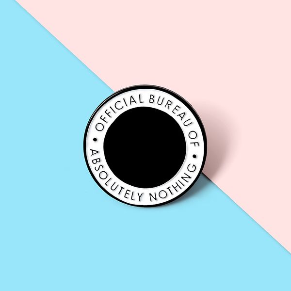pins, brooches black round enamel lapel pins nothing philosophy badges fashion concise gifts for friends wholesale jewelry, Gray
pins, brooches black round enamel lapel pins nothing philosophy badges fashion concise gifts for friends wholesale jewelry, Gray