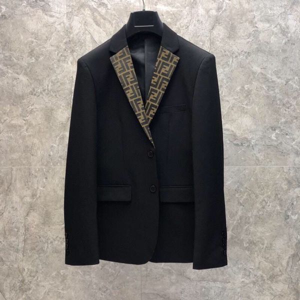 Early autumn men suits European and American tide brand FF letters single Xishuang F jacquard lapel slim fit casual net red suit men selling
Early autumn men suits European and American tide brand FF letters single Xishuang F jacquard lapel slim fit casual net red suit men selling