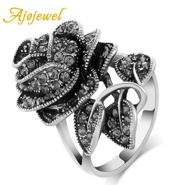 cluster rings ajojewel brand size 7-9 antique jewelry black crystal rhinestone big rose flower for women romantic vintage bijoux, Golden;silver
cluster rings ajojewel brand size 7-9 antique jewelry black crystal rhinestone big rose flower for women romantic vintage bijoux, Golden;silver