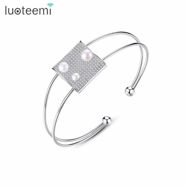 bangle luoteemi fashion design tiny cz paved bangles with imitation pearl for women daily-life party jewelry, Black
bangle luoteemi fashion design tiny cz paved bangles with imitation pearl for women daily-life party jewelry, Black