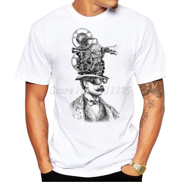 2019 new funny projectionist printed men's t shirt cool summer casual tee