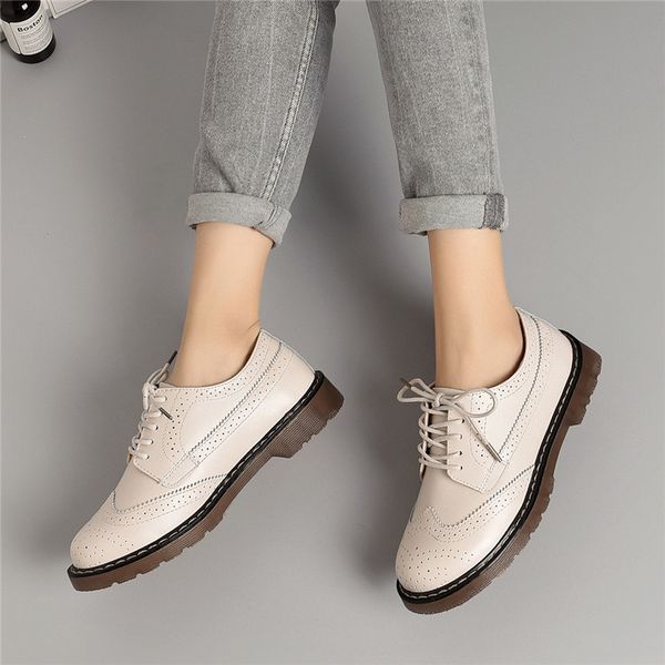new 2020 women oxford flats shoes genuine leather vintage casual shoes spring autumn lace up sh190928, Black
new 2020 women oxford flats shoes genuine leather vintage casual shoes spring autumn lace up sh190928, Black