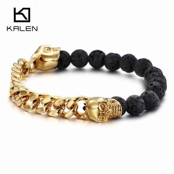 punk dubai gold link chain bracelets jewelry for men gothic lava beads elastic bracelets cool accessories gifts, Golden;silver
punk dubai gold link chain bracelets jewelry for men gothic lava beads elastic bracelets cool accessories gifts, Golden;silver