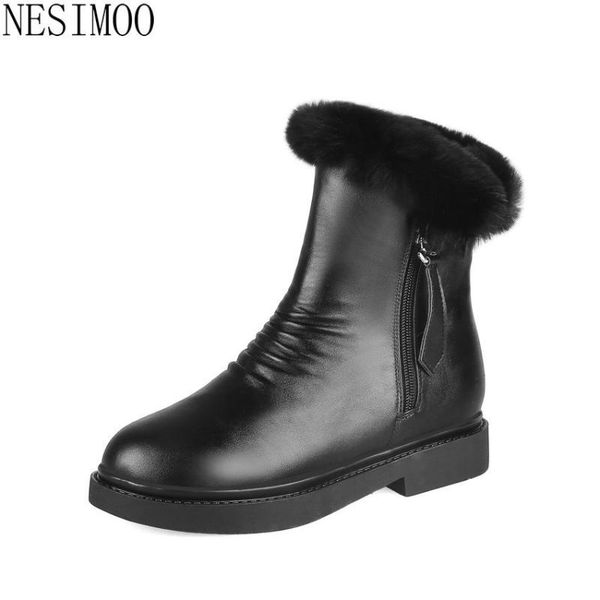 nesimoo 2021 pu leather snow boots round toe keep warm winter women shoes square heel plush zipper ankle boots big size 34-43, Black
nesimoo 2021 pu leather snow boots round toe keep warm winter women shoes square heel plush zipper ankle boots big size 34-43, Black